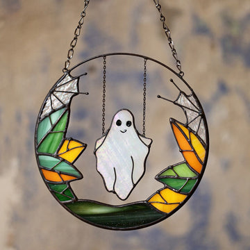 Funny Halloween Ghost Suncatcher