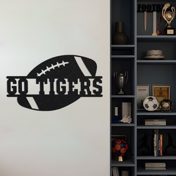 Personalized Football Metal Garden Flag, Football Garden Flag, Custom Football, Football Sign, School Spirit Garden Flag, Football Player