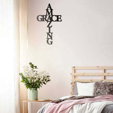 Amazing Grace Wall Art Cross
