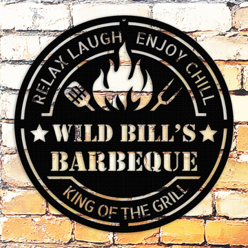 Backyard BBQ Metal Sign – Custom Outdoor Grill & Patio Decor