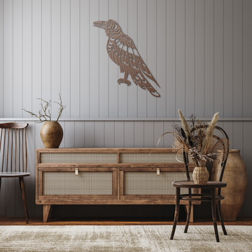 Pacific Northwest Raven Metal Sign