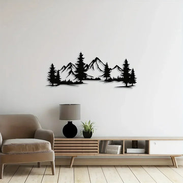 Evergreen Tree Metal Wall Art – Ideal Christmas Gift for Kids Rooms and Farmhouse Aesthetic Decor