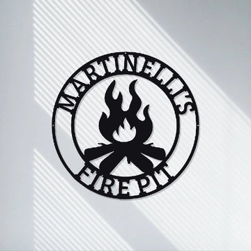 Custom Metal Outdoor Signs|Personalized Campfire Signs|Campers Decoration|Outdoor Decorative Cabin Signs|Campground Signs|LED Lighted Signs