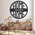 Home Sweet Home Metal Door Hanger, Home Sweet Home Sign, Door Hanger Home, Home Sign, Sign for Home, Housewarming, Home Outdoor Sign