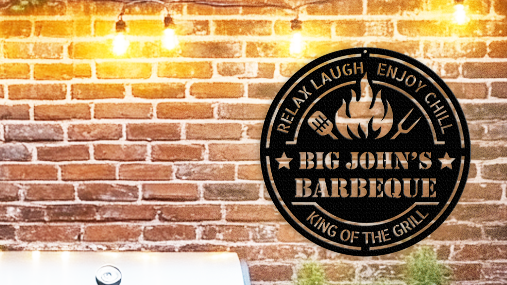 Backyard BBQ Metal Sign – Custom Outdoor Grill & Patio Decor