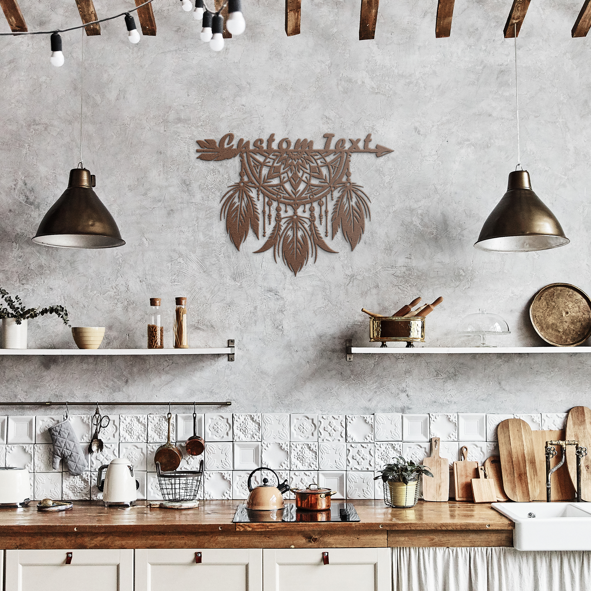 Custom Dream Catcher Metal Wall Art