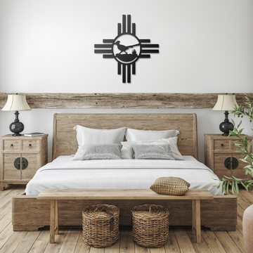 New Mexico Roadrunner Metal Sign for Rustic Desert Wall Art
