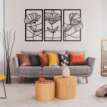 Flower Panel Decor Wall Art