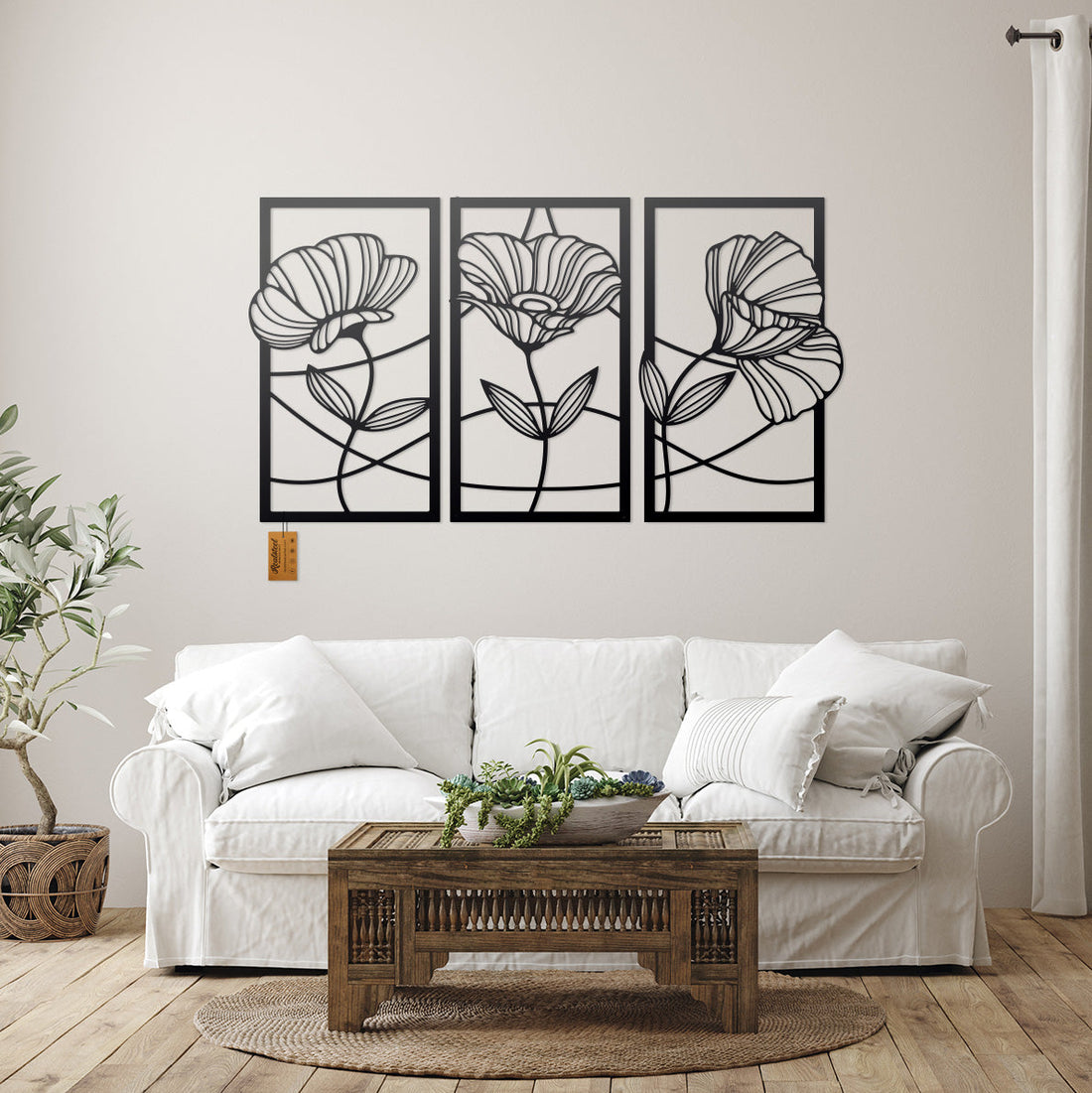 Flower Panel Decor Wall Art