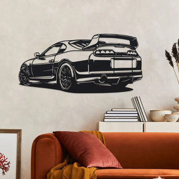 Elegant Minimalist Metal Wall Art – Modern Silhouette Breaking Metal Sign for Office, Living Room & Home Décor