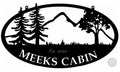 Metal MOUNTAIN Sign, cabin sign, metal cabin sign