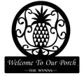 Metal PINEAPPLE PORCH SIGN