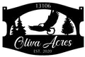 Metal sign EAGLE, EVERGREENS , Eagle evergreen sign