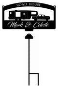 Bolt on stake for campground sign