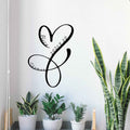 Personalized Infinity Heart Metal Sign, Custom Names And Date Sign, Custom Family Sign, Wedding Gift, Valentine's Day Gift
