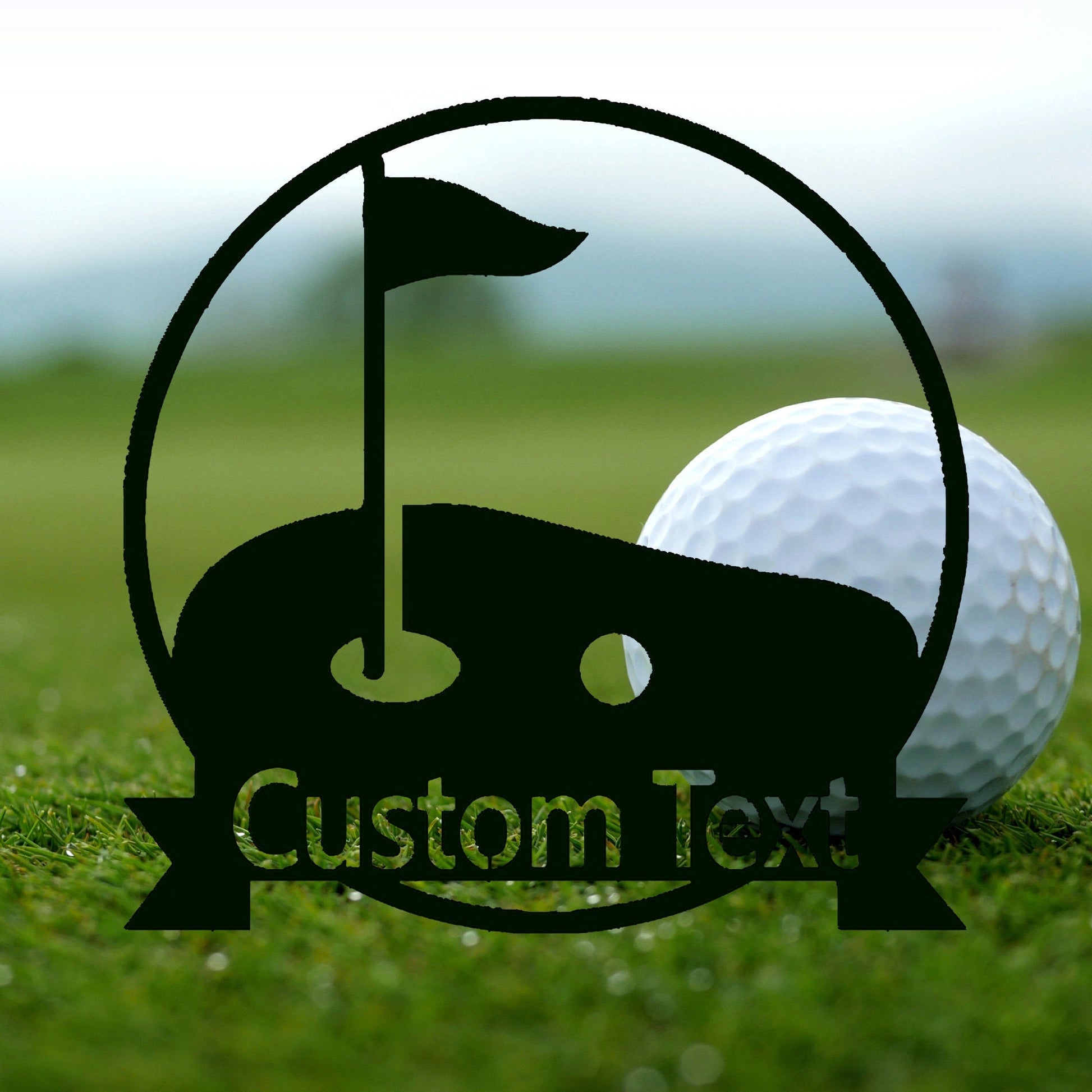 Customizable Golf Cart Metal Wall Art, Metal Decor, Door Hanging, Home Decor, Foyer Wall Hanging, Gifts For Friends