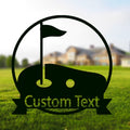 Customizable Golf Cart Metal Wall Art, Metal Decor, Door Hanging, Home Decor, Foyer Wall Hanging, Gifts For Friends