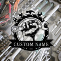 Custom Wrench Tools Metal Sign, Personalized Repair Shop Wall Art, Repair Decor Art, Home Decor, Doorway Signs, Home Gifts