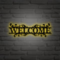 Custom outdoor welcome sign / wedding welcome sign / housewarming gift / realtor closing gift / welcome word wall art / LED metal wall art