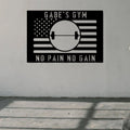 Custom Gym Name Metal, Gym Sign, Bedroom Wall Hanging, Living Room Hanging, Metal Decorations, Custom Crafts, Handmade Signs, Great Gifts