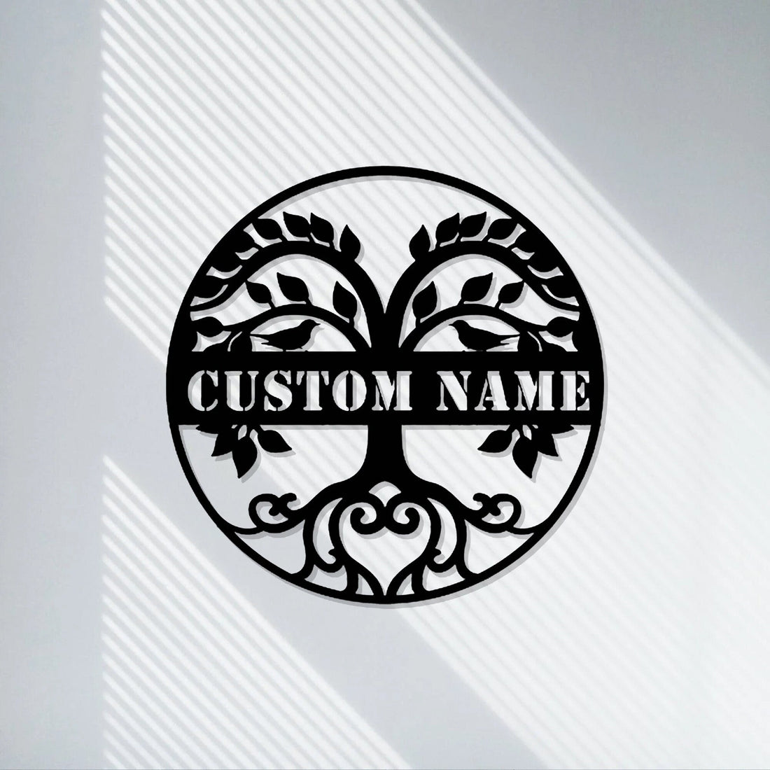 Personalized custom tree of life metal sign,Custom heart FamilySign,Housewarming Gift,AnniversaryGift,Living RoomMetal Garden Decor,LED Sign