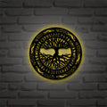 Viking decorations Viking metal wall art Scandinavian decorations black Scandinavian Viking rune amulet symbol for men home office room
