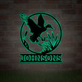 Personalized Duck Hunting Sign, CustomDuck Hunting Gift, Metal Duck Hunting Sign, Duck Hunter Gifts, Fathers Day Gift Dad Boyfriend,LED Sign