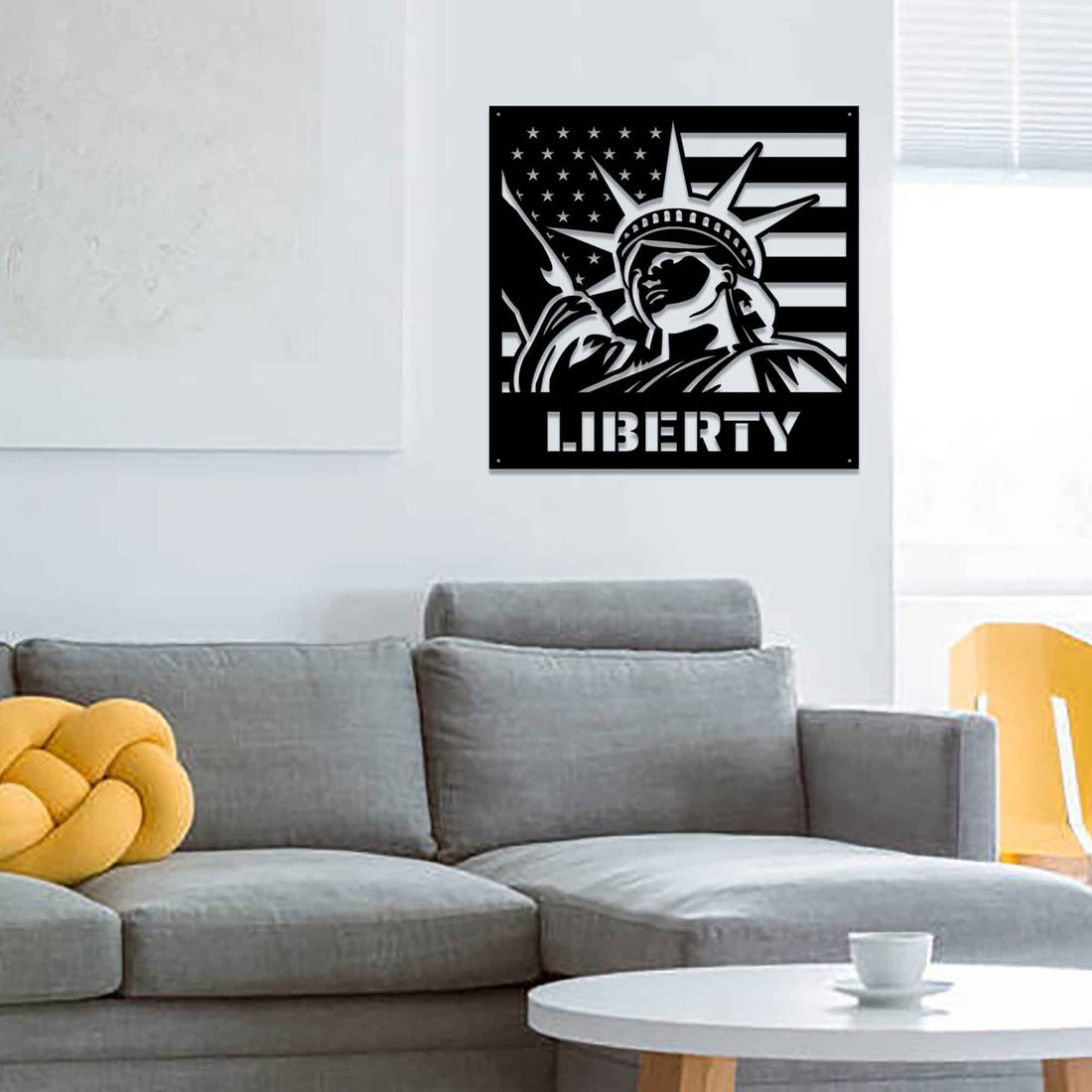 Custom American Flag Workshop Sign | Metal Shop Sign | Dad Shop | Christmas | Garage Sign | USA | Freedom|Lady Liberty|LED Sign