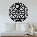Personalized hand customized Bohemian Wall Art metal signs, Bohemian style art decoration,Yoga Home Office Living Room Decoration,LED Light