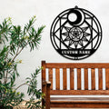 Personalized hand customized Bohemian Wall Art metal signs, Bohemian style art decoration,Yoga Home Office Living Room Decoration,LED Light