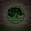 Tree of Life Wall Art Custom Family Tree Sign Couple's Gift Gift Anniversary Living Room Personalized Metal Garden Ornament Welcome Sign