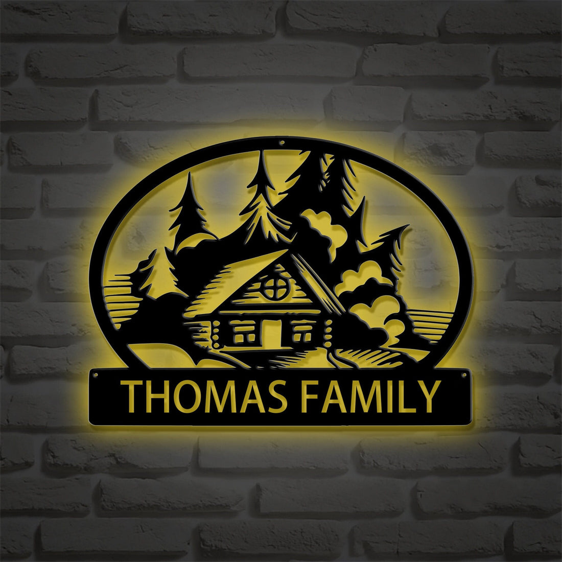 Personalized Cabin Metal Signs, Cabin Signs, Cabin Decoration, Custom Campground Signs, Outdoor Signs, Campground Sign, LED Lighted Sign