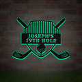 19th Hole Metal Sign, Personalized Golf Sign, Golf Mancave Sign