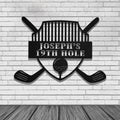 19th Hole Metal Sign, Personalized Golf Sign, Golf Mancave Sign