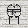 Hand customized metal signs, personalized garden signs, gifts from gardeners, LED light signs