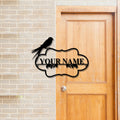 Custom Bird Metal Sign,Personalized Welcome Sign,Metal Family Sign,Metal Wall Art,Housewarming Gift, Address number, LED lighted sign
