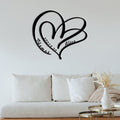 Personalized Wedding Gift for Couple, customized Family name Wall Hangings, Valentine's Day Gifts, Anniversary gift, LED light sign
