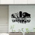 Personalized metal hair stylist name sign, custom hair stylist business name sign, hair salon wall art, hair salon gift, hair stylist gift, LED