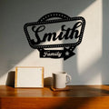 Personalized Family Name Metal Sign, Housewarming Gift, Door Hanger, Last Name Sign, Metal Wall Art, Wedding Gift,Custom Name,LED Light