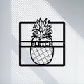 Personalized handmade Custom Metal Address Sign/PineappleMetal House Numbers/Pineapple Decor/Hawaiian Tropical Decor/Housewarming/LED Sign