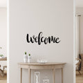 Welcome Metal Sign, Welcome Sign, Farmhouse Welcome Sign, Entryway Sign, Metal Welcome Sign, Outdoor Sign, Welcome Word Sign, Welcome Script
