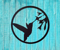 Hummingbird Metal Garden Flag, Garden Flag Hummingbird, Metal Garden Flag, Hummingbird Decor, Garden Decor, Yard Art, Metal Sign, Front Yard