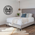 Custom Metal Sign, Established Monogram Metal Sign, Elegant Split Letter Monogram, Metal Sign, Wedding Gift, Personalized Sign