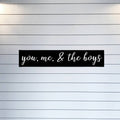 You Me and The Boys Metal Wall Decor, Living Room Decor, Family Sign, Mom Gift, Boy Mom Gift, Gifts for Mom, Metal Sign, Home Decor,