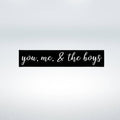 You Me and The Boys Metal Wall Decor, Living Room Decor, Family Sign, Mom Gift, Boy Mom Gift, Gifts for Mom, Metal Sign, Home Decor,
