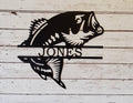 Personalized Bass Fish Metal Signs, Custom Fish Sign, Fishermen Gift, Metal Sign, Custom Metal Sign, Fish Metal Sign, Fish Wall Art, Gift
