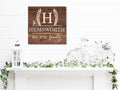 Family Name Wood Sign | Personalized Wooden Sign | Established Sign
