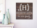 Family Name Wood Sign | Personalized Wooden Sign | Established Sign