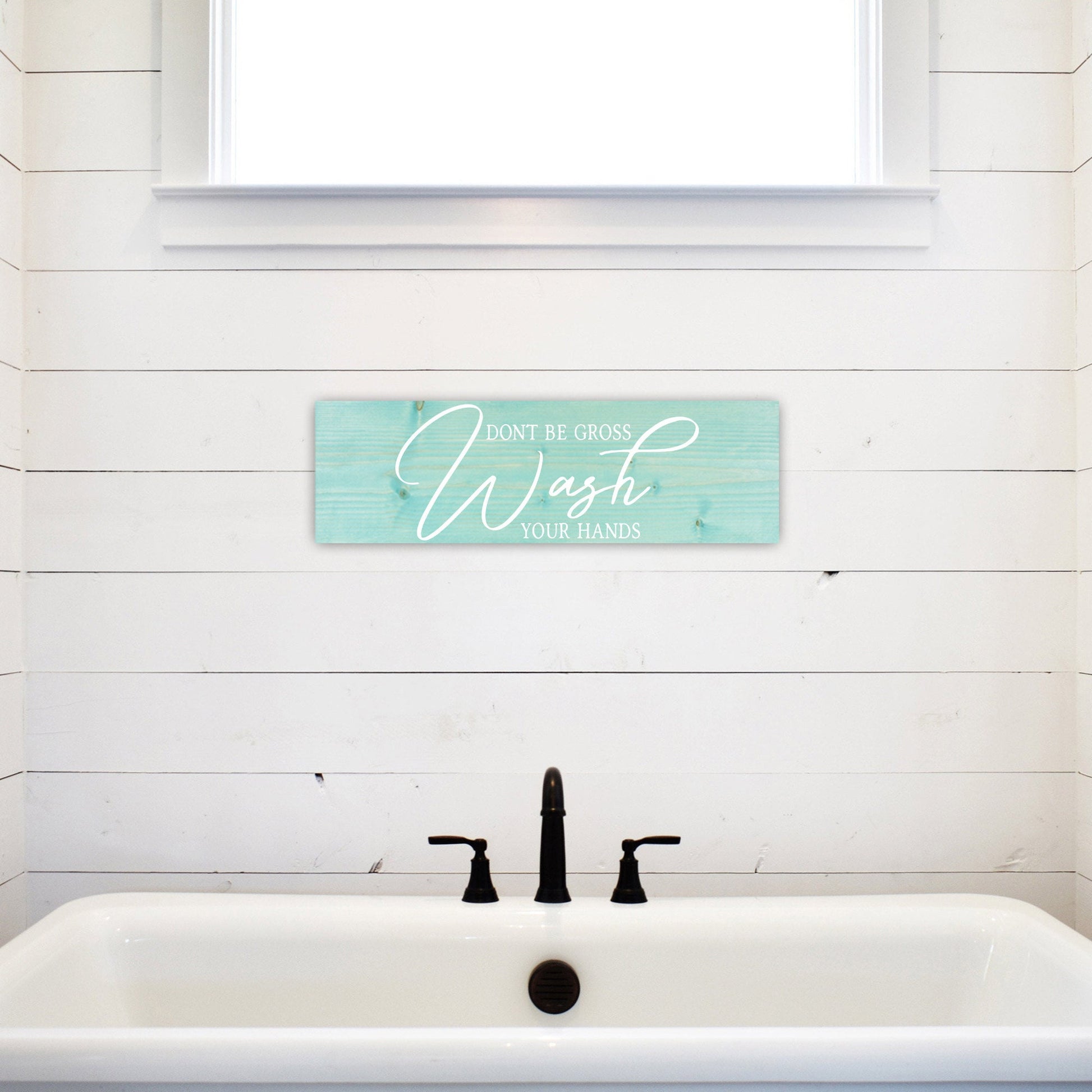 Bathroom Funny Sign | Wood Sign | Don't Be Gross Wash Your Hands