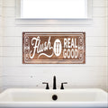 Bathroom Funny Sign | Wood Sign | Flush It Real Good